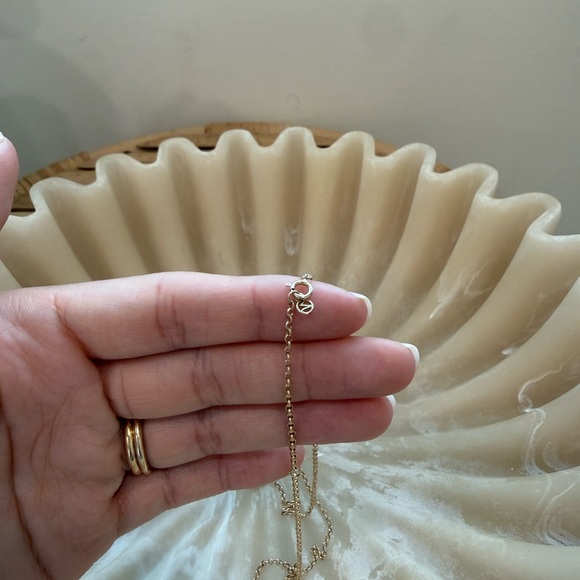 Mejuri 14K Gold Baby Rolo Chain - Picture 3 of 6